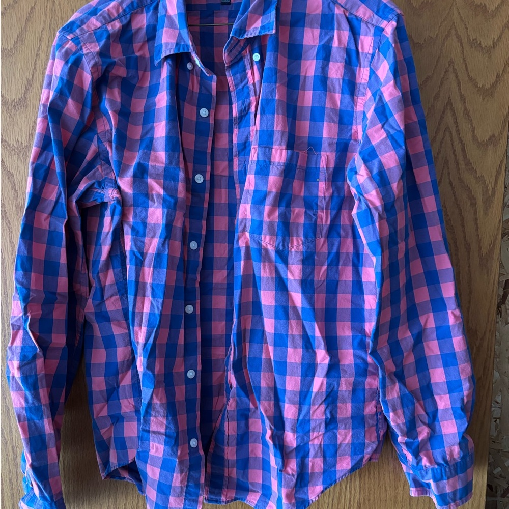 Men’s J Crew Plaid Shirt Size Large
